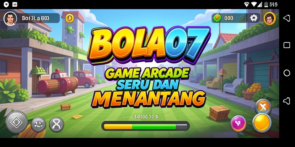 Tampilan gameplay seru BOLA07 dengan aksi yang menantang.