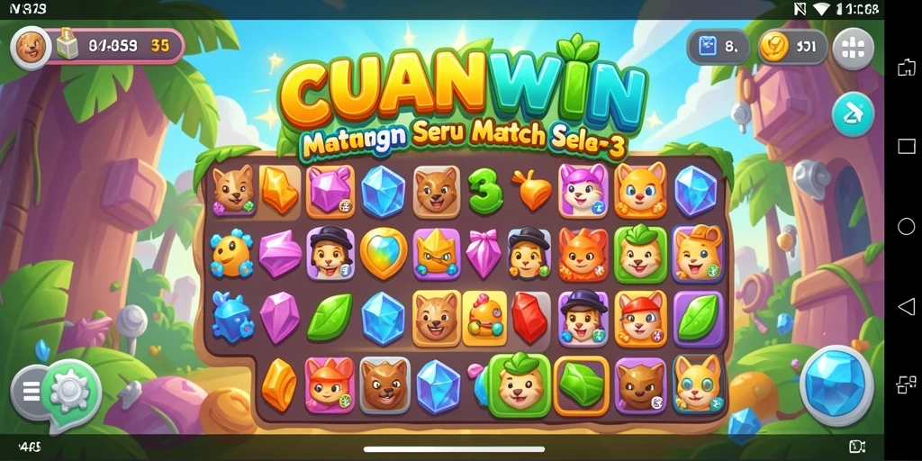 Tampilan gameplay seru dan penuh warna dari CUANWIN.