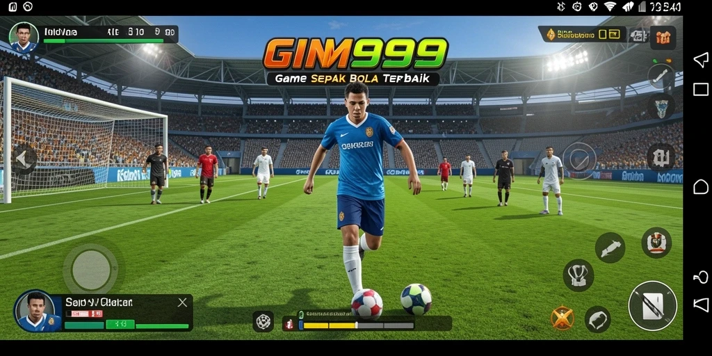 Tampilan gameplay GIM999 dengan aksi sepenuh hati di lapangan.