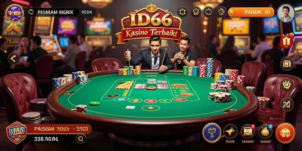 Tampilan menarik dari gameplay Kasino di ID66 yang mendebarkan.