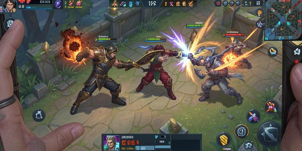 Tampilan gameplay seru dari IDR89 dengan pertarungan tim yang intens.