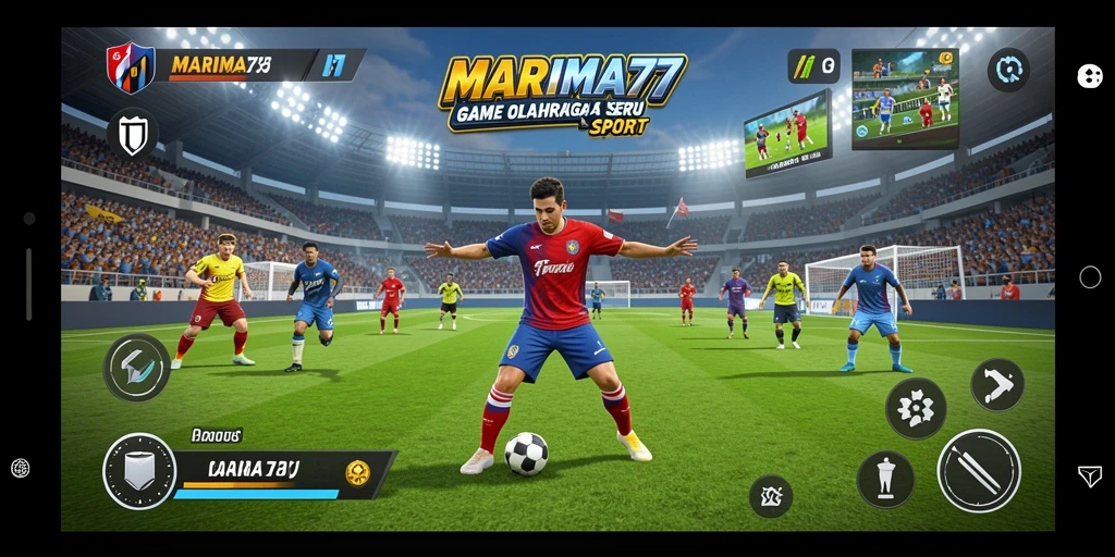 Tampilan gameplay menarik dari MARIMA77 dengan aksi olahraga seru.
