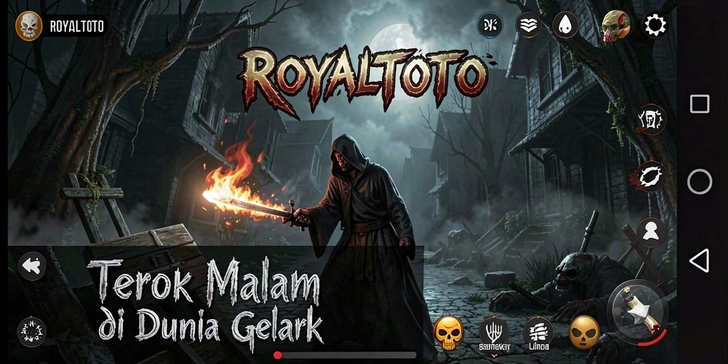 Tangkapan layar dari gameplay ROYALTOTO yang menampilkan suasana mencekam.