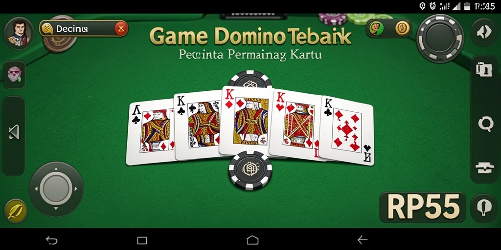 Tampilan gameplay seru dalam game Domino RP55.