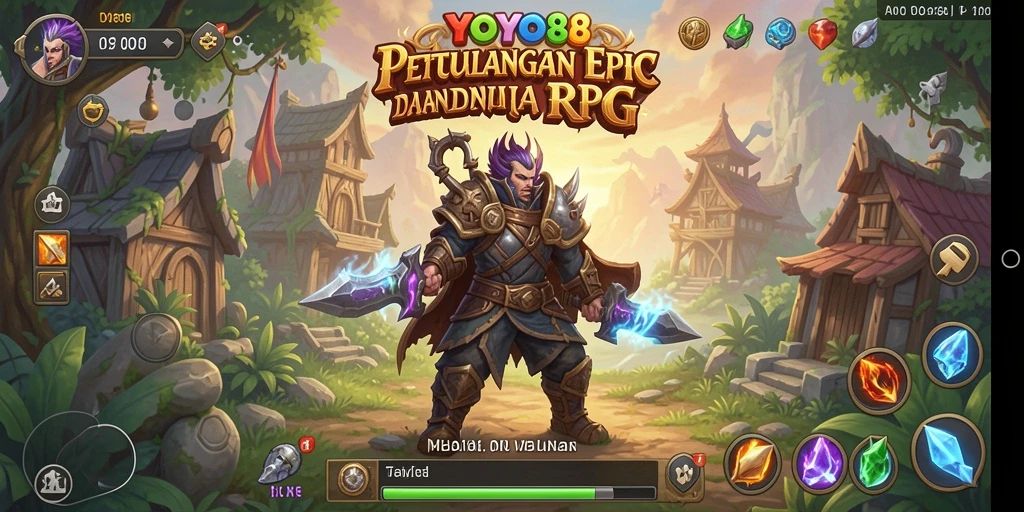 Tampilan gameplay menarik dari YOYO88 dengan aksi RPG seru.