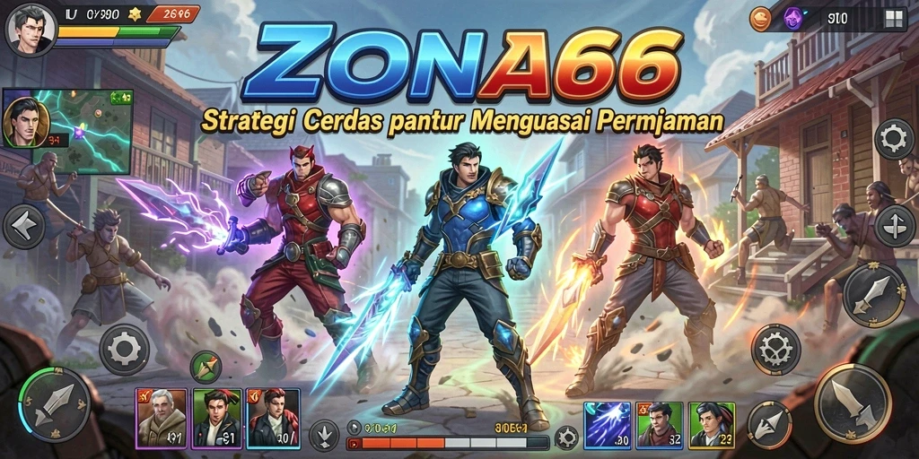 Screenshot ZONA66 menampilkan strategi dan pertempuran epik.